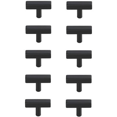 Elegant Lighting Dior Matte Black T Bar Pull Multipack (set of 10)