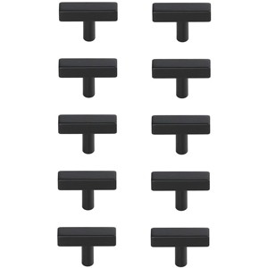Elegant Lighting Dior Matte Black T Bar Pull Multipack (set of 10) - 1 of 4