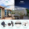 Sonkuki 10 Ft Patio Offset LED Umbrella Outdoor Hanging Umbrellas w/Solar Lights - 4 of 4