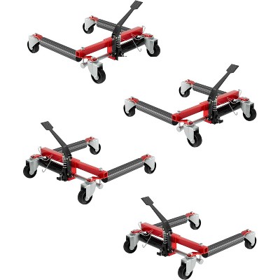 Heavy-Duty Hydraulic Car Dolly Jack Set - 6000 LBS Capacity Vehicle Skates (Choose 2 or 4-Piece)
