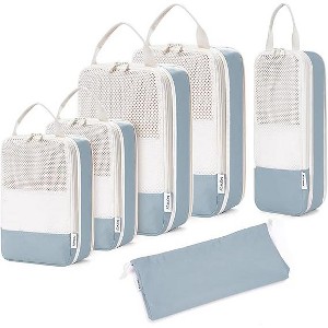 Narwey 6 Set Compression Packing Cubes for Travel Kids Women Carry on - 1 of 3