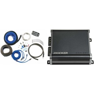 Kicker 46CXA4001 CXA4001 - 400-Watt Mono Class D Subwoofer Amp With CK8 Amp Kit Bundle - 1 of 4