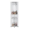CAVINAS Corner Bar Cabinet,74.4" Tall Freestanding Storage Cabinet with 3 Shelves,Space-Saving Corner Cabinet for Dining Room,Small Spaces - 2 of 4