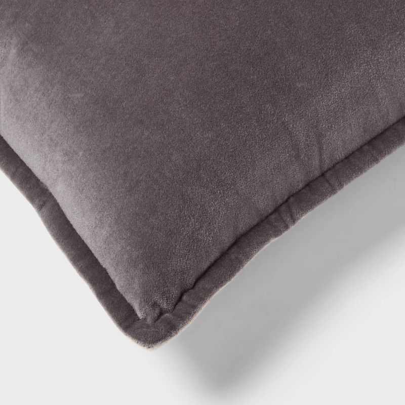 Cotton Velvet with Linen Reverse Oblong Dec Pillow - Threshold™, 4 of 5