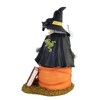12.75 In How To Train Your Black Cat Witch Pumpkin Cat Nip Pumpkin Figurines - 3 of 3
