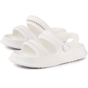 Allegra K Women's Two-Way Wear Light Weight Slingback Flat Sandals - 1 of 4