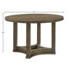NicBex Round Dining Table 46" Farmhouse Wooden Dining Table Pedestal Base for Dining Room - 4 of 4
