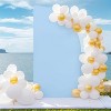 GAOMON Half Moon Arch Cover Backdrop Wedding Arch Backdrop Stand Cover Fitting Backdrop Arch Cover - 2 of 4