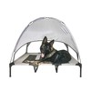 Midlee Grey Dog Cot with Canopy Elevated Pet Bed - image 2 of 4