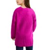 BLUEMING Girls' Oversized Chunky Knit Cardigan Jacket Front Button Thick Sweater with Snug Comfort - 2 of 2