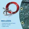 Swimline Hydrotools Ripstopper Winter Pool Cover for 12' Round Above Ground Pool - 4 of 4