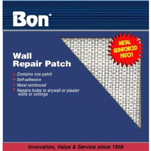 Bon Tool WALL REPAIR PATCH -ALUM 4 Inch x 4 Inch (BULK PACK OF 50) - 1 of 1
