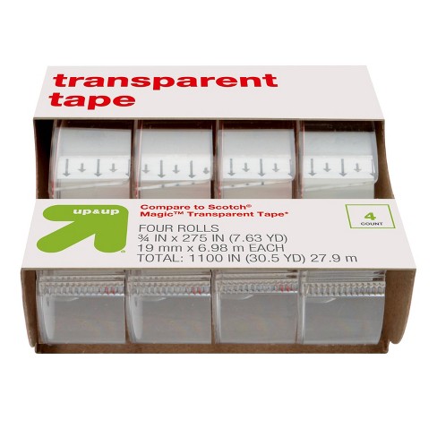 4ct Transparent Tape - Up & Up™ : Target