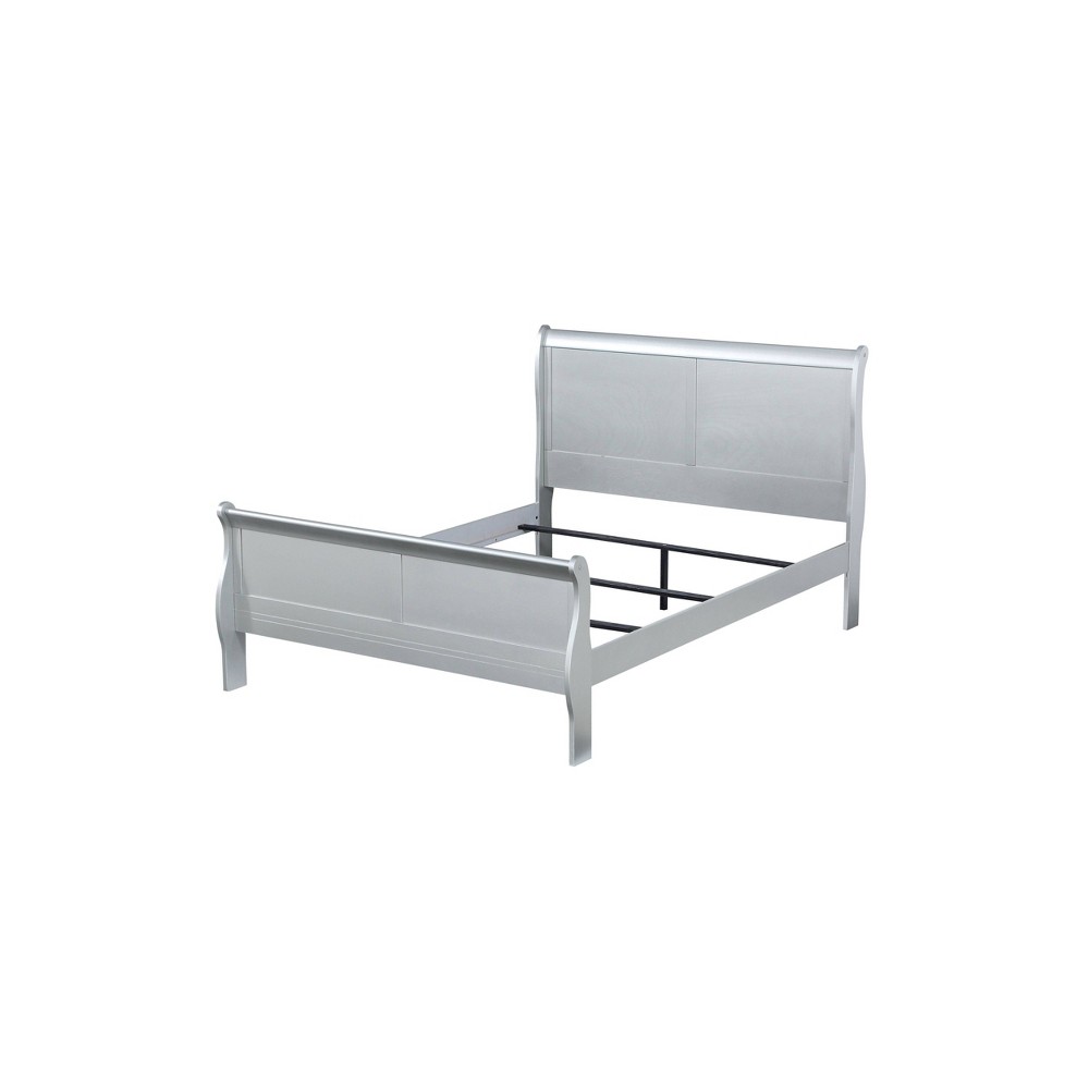 Photos - Bed Frame Queen Louis Philippe Bed Platinum - Acme Furniture