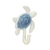 HomeRoots 4" Blue And White Cast Iron Turtle Wall Hook - 4 of 4