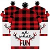 Big Dot of Happiness Prancing Plaid - Treat Box Party Favors - Reindeer Holiday and Christmas Party Goodie Gable Boxes - Set of 12 - 2 of 4