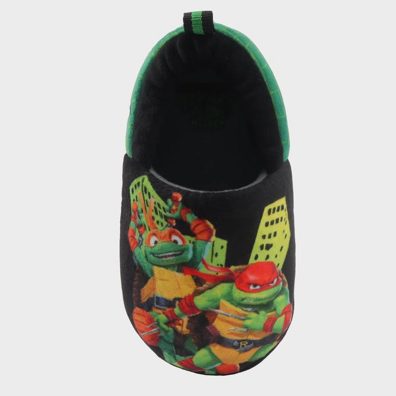 Toddler Boys' Teenage Mutant Ninja Turtles Sock Slippers - Green, 3 of 8