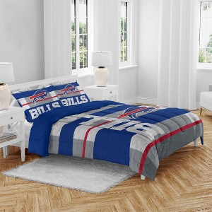 NFL Buffalo Bills Heathered Stripe Queen Bed in a Bag - 3pc - 1 of 3