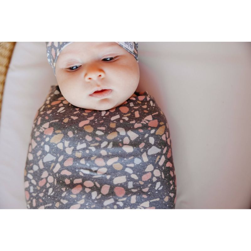 Copper Pearl Bloom Knit Swaddle Blanket, 5 of 10