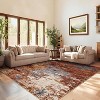 Modern Abstract Rug - Non-Slip TPR Backing Contemporary Carpet Low Pile Thin Soft Floor Mat Non-Shedding Office Open Space Floor Covering - 3 of 4
