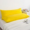 2 Pack Brushed Microfiber Body Pillowcases, Super Soft Body Pillow Cover with Envelope Closure - NTBAY - 3 of 4