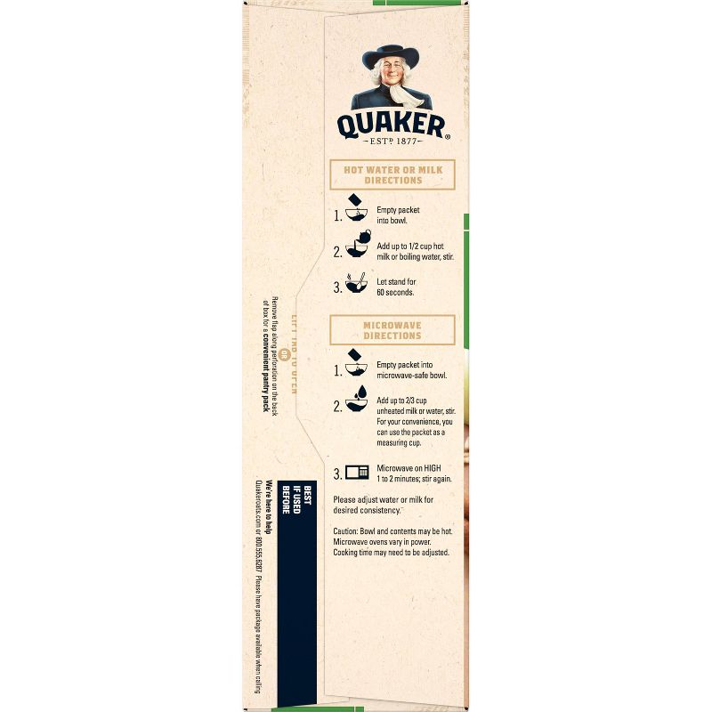 Quaker Instant Oatmeal Apple Cinnamon - 8ct/12.1oz, 4 of 6
