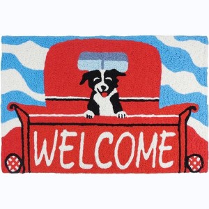 Jellybean Welcome Pup Rug – 20" x 30" Indoor/Outdoor Dog Welcome Doormat - 1 of 3
