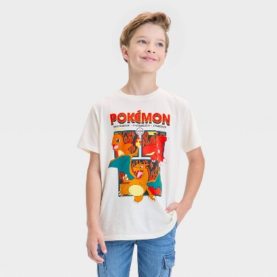 Boys' Pokemon Short Sleeve T-Shirt - Of-White Almond