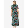 Dreams & Co. Plus Size Long T-Shirt Lounger - 3 of 4