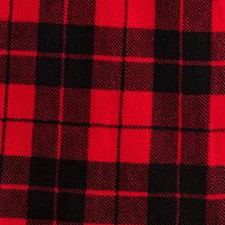 red black plaid with cream