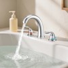 VEVOR Roman Tub Faucet, 3 Hole Waterfall Bathtub Faucet, Gooseneck Bath Tubs Faucets Set with 2 Handles, Deck Mount Bath Tub Faucets Set, Silver - 2 of 4