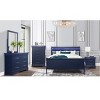 GlasFlength Decorative Wall Mirrors Square Accent Mirror Wall Mirror Polished Mirror Decorative Mirror for Living Room, Blue, 38.19"*0.87"*38.19" - 2 of 4