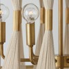 Capital Lighting Bianca 6 - Light Pendant in  Bleached Natural Rope/Patinaed Brass - 2 of 4