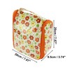 Unique Bargains Women's Flowers Travel Organizer Toiletry Bag Orange 1 Pc - 2 of 3