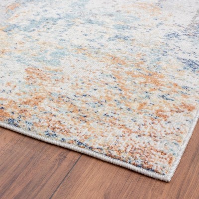 Luxe Weavers Multi Abstract Stain-Resistant Area Rug 2x3
