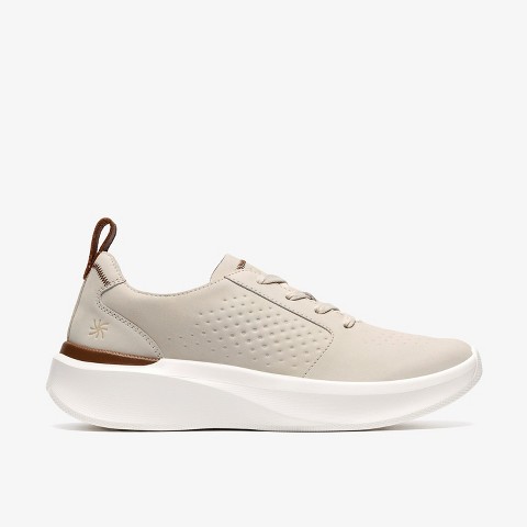 Clarks Mens Solevana Style Off White Shoes 12 Wide