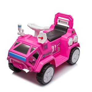 Kids Ride On Car, Powerful Ride-On Toy,Toddlers Electric Ride On Car with Radar Rocket Sound, Flash Lights, Ride on Toy for Kids - 1 of 4