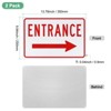 Unique Bargains Aluminum Reflective Rust-Free Waterproof Right Arrow Entrance Signs 2 Pcs - 2 of 4