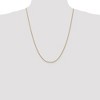Black Bow Jewelry 1mm, 14k Yellow Gold, Solid Franco Chain Necklace - 2 of 4