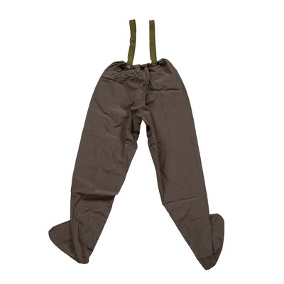 Medium Tan PVC Chest Waders with Elastic Suspenders