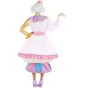 HalloweenCostumes.com Small Women Disney Beauty and the Beast Womens Mrs. Potts Costume., White/Pink/Purple - image 4 of 4