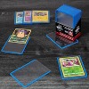 Monster Top Loaders for Trading Cards - 25, 3x4" Clear Hard Plastic Protector w Blue Border- Compatible w Yugioh, Sports & More - 3 of 4