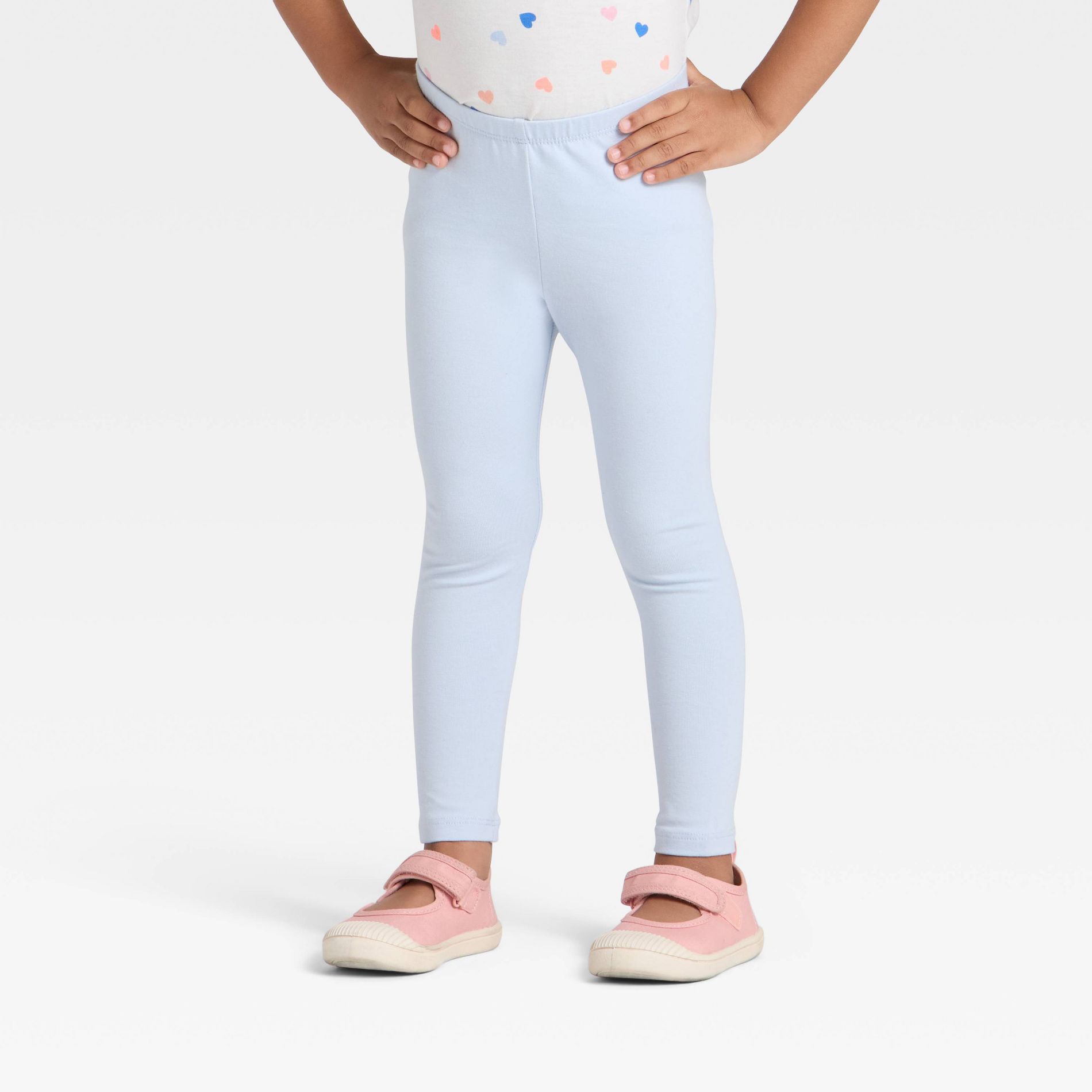 Toddler Girls' Solid Leggings - Cat & Jack™ Blue 4T
