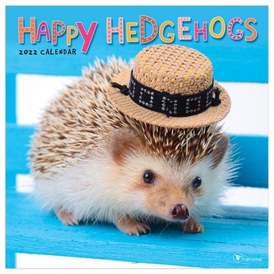 2022 Wall Calendar Happy Hedgehogs - The Time Factory