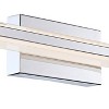 Possini Euro Design Modern Wall Lights Set of 2 Chrome Hardwired 4 1/2" LED Fixture White Glass Shade for Bedroom Bathroom Vanity - 3 of 4