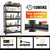 Syemin Utility Storage Shelves 5-Layer Metal Storage Rack, Adjustable Heavy Duty Shelves, Industrial Shelving Unit, Black, 35.4"*15.7"*71.2" - 3 of 4