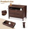 Karl Home 2-Drawer Brown  MDF (Medium-Density Fiberboard) 29.53in. W Nightstands - 4 of 4