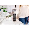 100 North 20 Ounce Stainless Steel On the Go Travel Tumbler With Push Top Lid, Eat Your Protein Black - 4 of 4