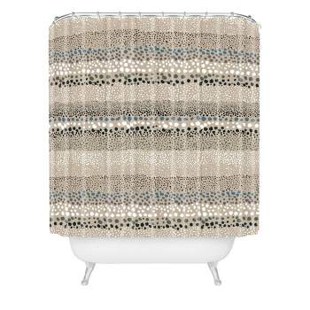 Ninola Design Little Textured Dots Shower Curtain Sand - Deny Designs