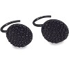 Home Mart Goods 12 Piece Set - Matte Black Pebble Stones Heavy Duty Shower Curtain Hooks Rings Rustproof Metal - 2 of 4